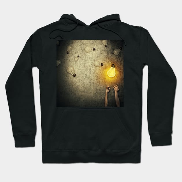 light bulbs juggling Hoodie by psychoshadow